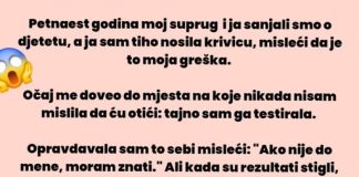 “Petnaest godina moj suprug David i ja sanjali smo o djetetu…”