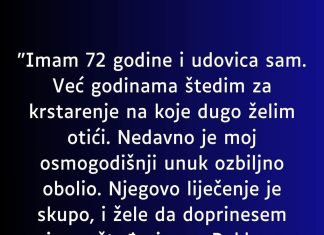 “Imam 72 godine i udovica sam…”