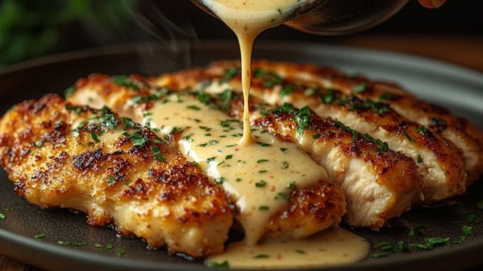 NEODOLJIVA HRSKAVA PILETINA U KREM PARMEZAN SOSU – RUČAK KOJI OSVAJA NA PRVI ZALOGAJ 🍗🧄🧀✨ - featured image NEODOLJIVA HRSKAVA PILETINA U KREM PARMEZAN SOSU – RUČAK KOJI OSVAJA NA PRVI ZALOGAJ 🍗🧄🧀✨ - featured image