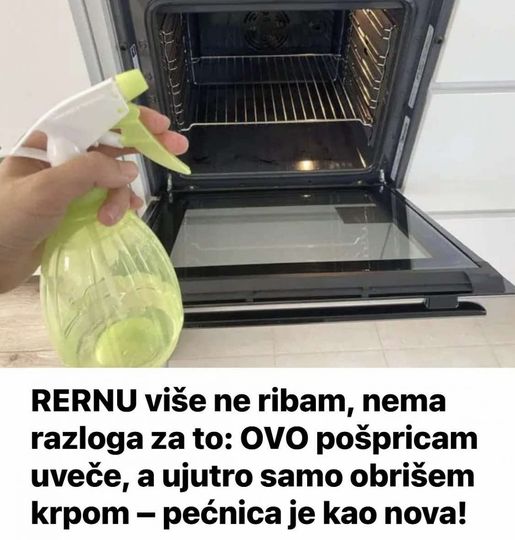 RERNU više ne ribam, nema razloga za to: 0V0 pošpricam uveče, a ujutro samo 0brišem krpom – pećnica je kao nova! - featured image RERNU više ne ribam, nema razloga za to: 0V0 pošpricam uveče, a ujutro samo 0brišem krpom – pećnica je kao nova! - featured image